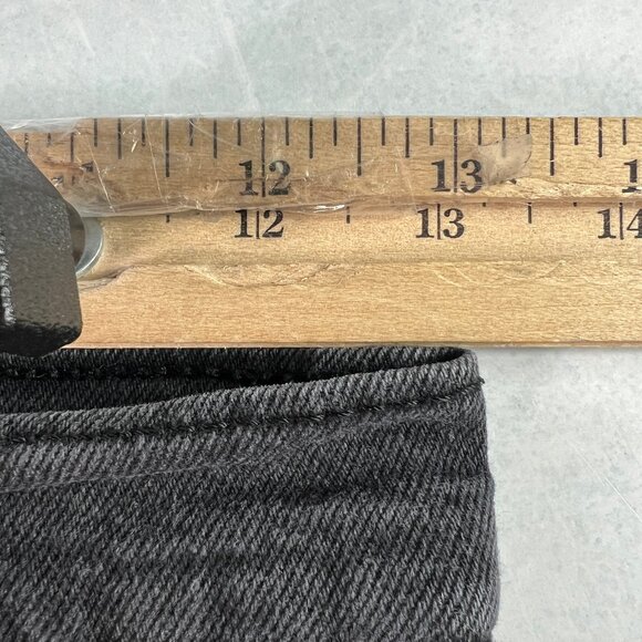 Levi's Jeans Women's 26x25* Ribcage High Rise Straight Ankle Black Denim Tag 26 - Picture 16 of 16